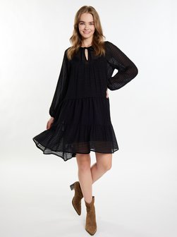 Damen Midikleid im Streifendesign