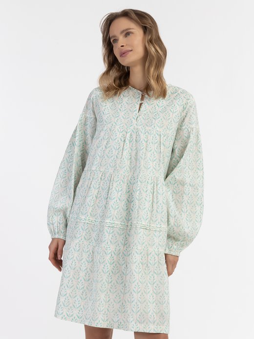 Damen Midikleid mit Allover-Print