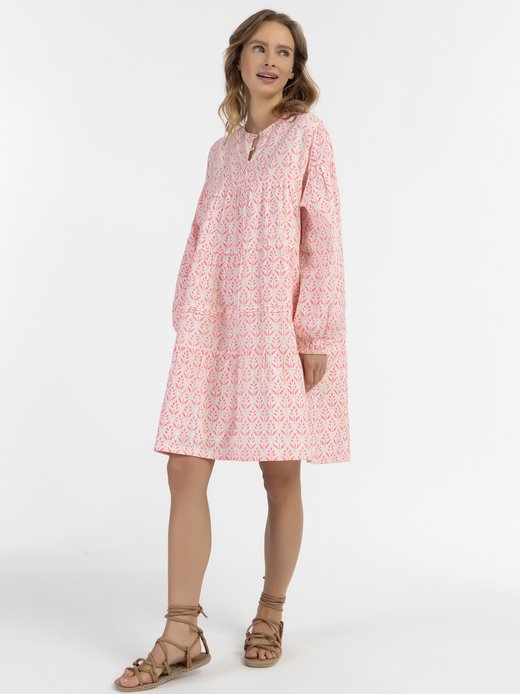 Damen Midikleid mit Allover-Print