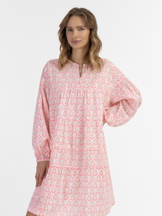 Damen Midikleid mit Allover-Print