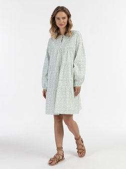 Damen Midikleid mit Allover-Print