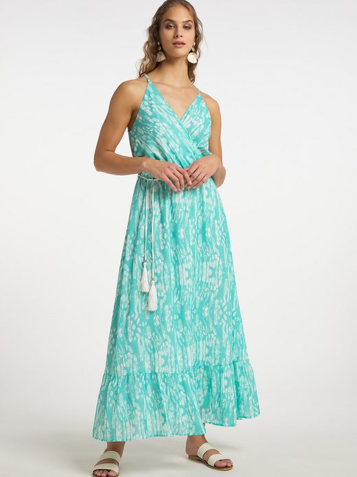 Damen Midikleid mit Batikprint