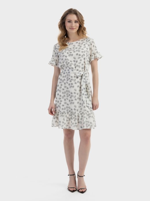 Damen Midikleid mit Rüschen