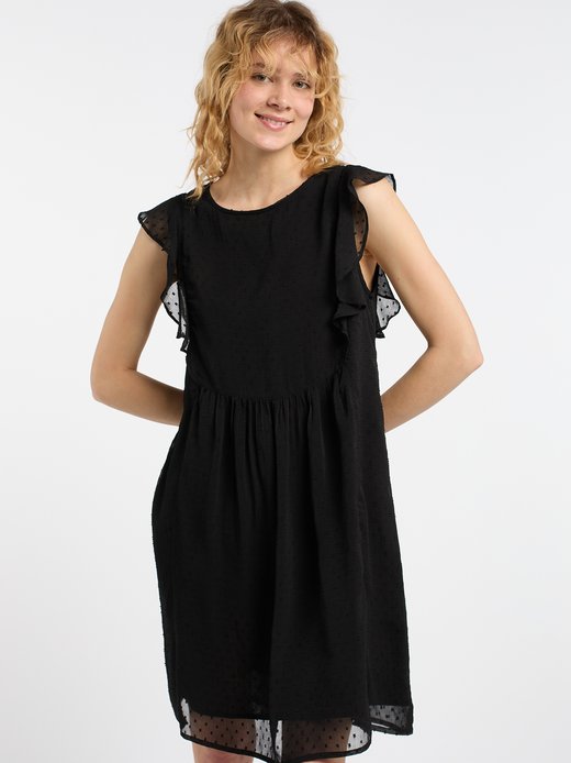 Damen Midikleid mit Rüschen