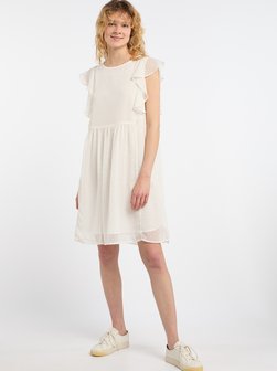 Damen Midikleid mit Rüschen