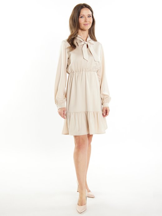 Damen Midikleid mit Volant