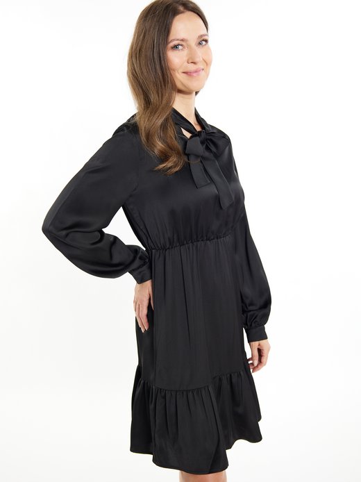 Damen Midikleid mit Volant