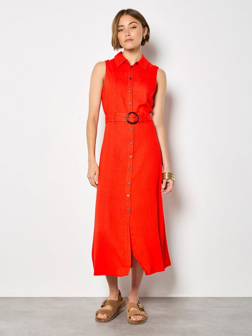 Damen Midikleid