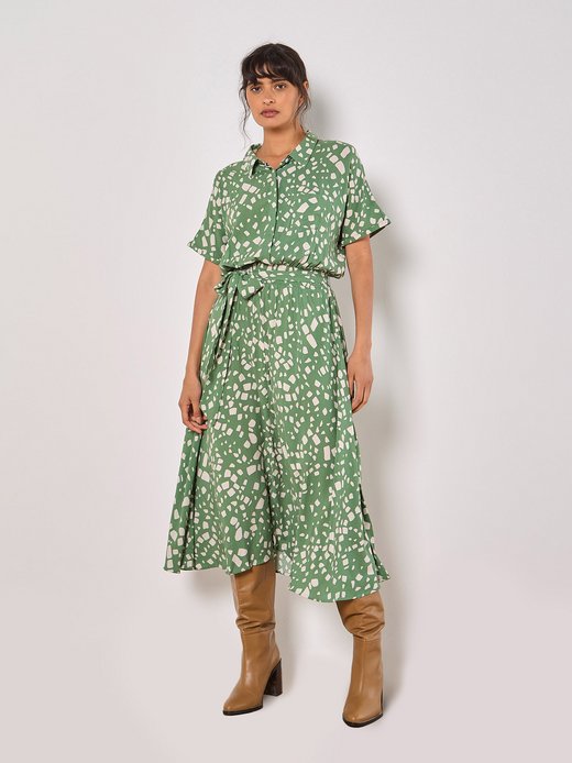 Damen Midikleid