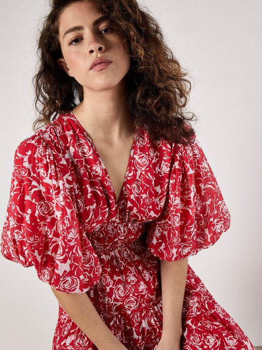 Damen Midikleid