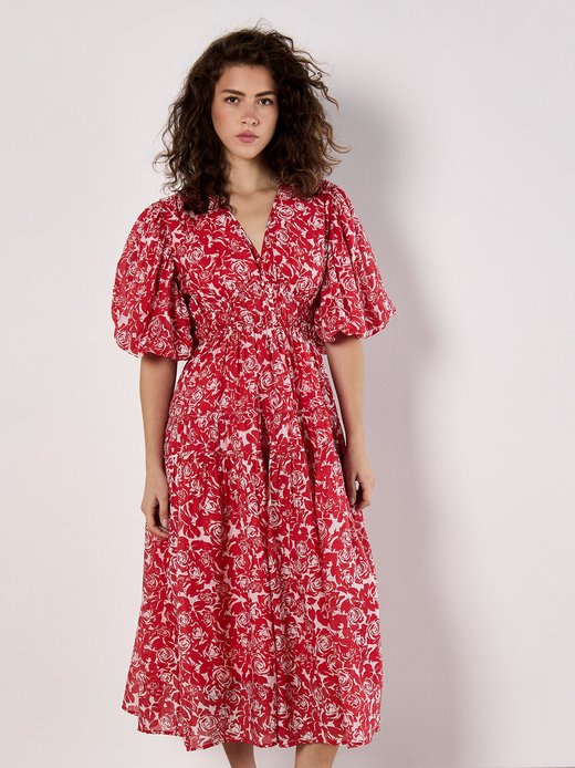 Damen Midikleid