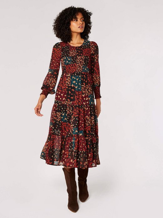 Damen Midikleid