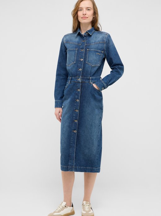 Damen Midikleid