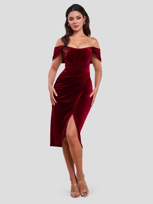 Damen Midikleid