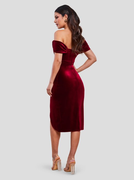 Damen Midikleid