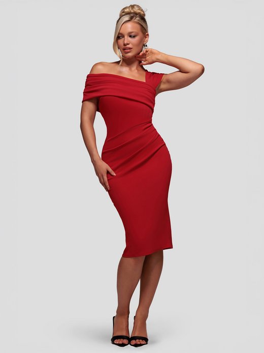Damen Midikleid