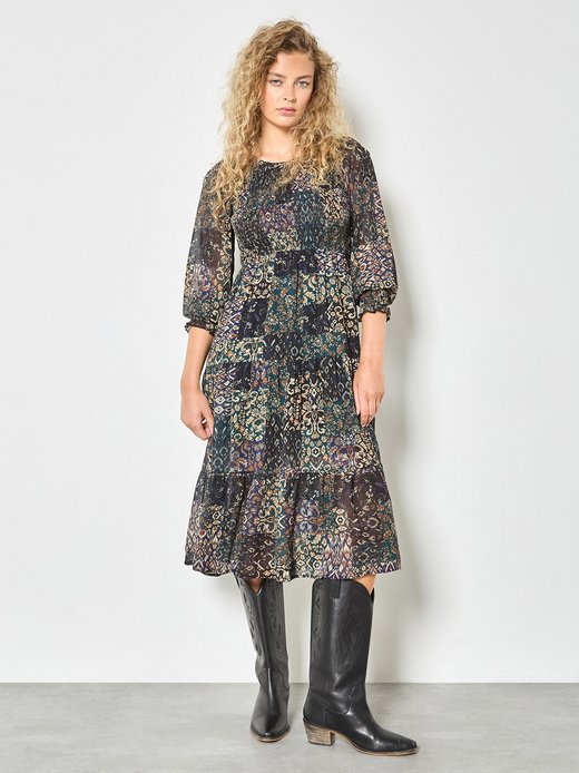 Damen Midikleid