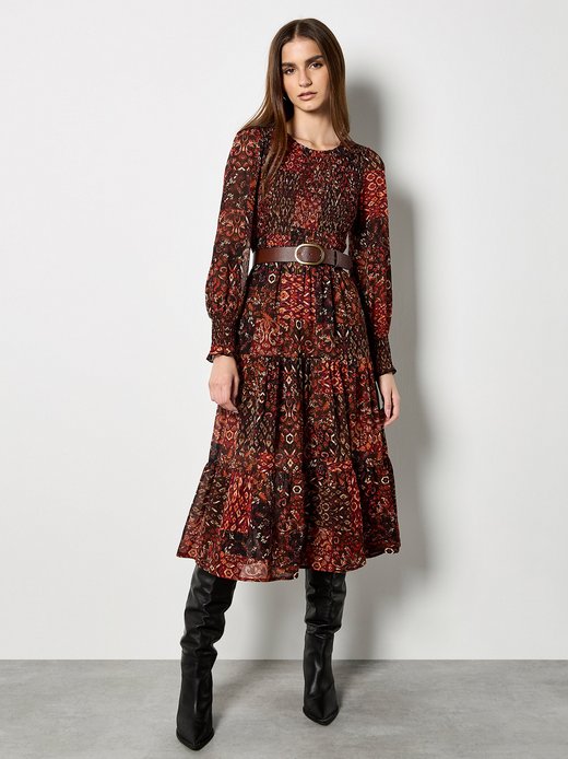 Damen Midikleid