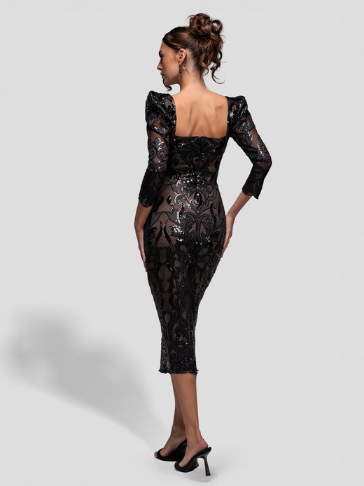 Damen Midikleid