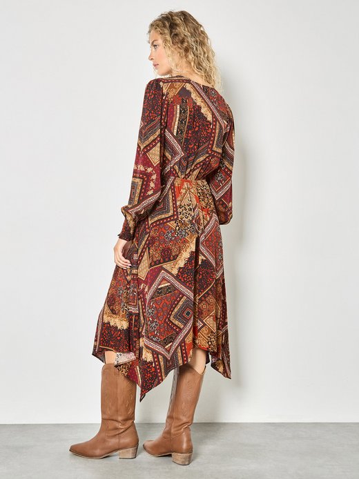 Damen Midikleid