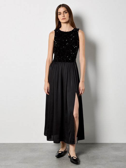 Damen Midikleid