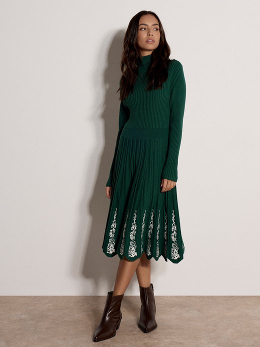 Damen Midikleid