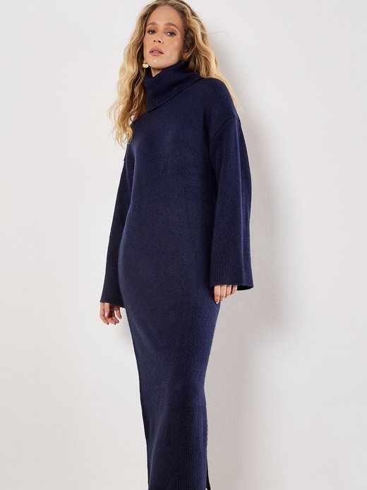 Damen Midikleid
