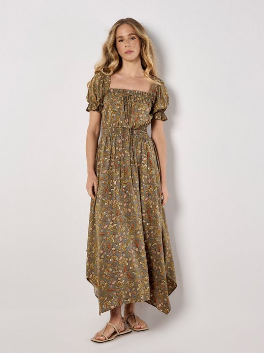 Damen Midikleid