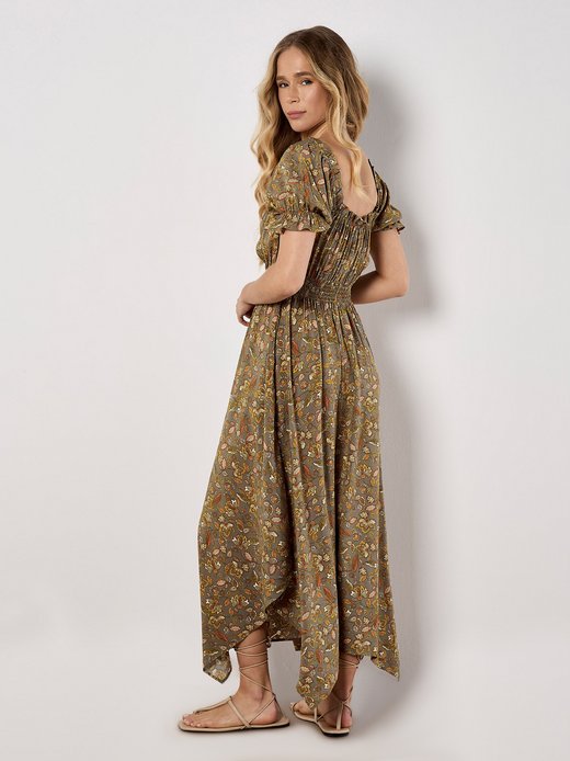 Damen Midikleid
