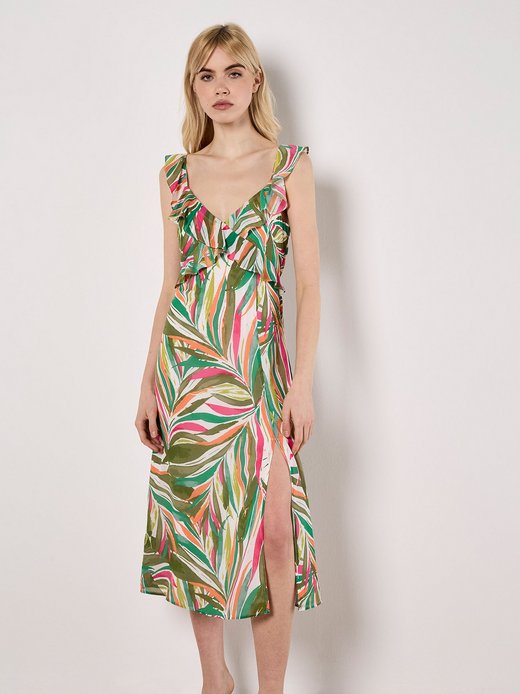 Damen Midikleid