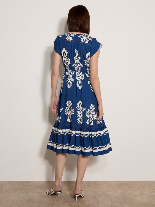 Damen Midikleid
