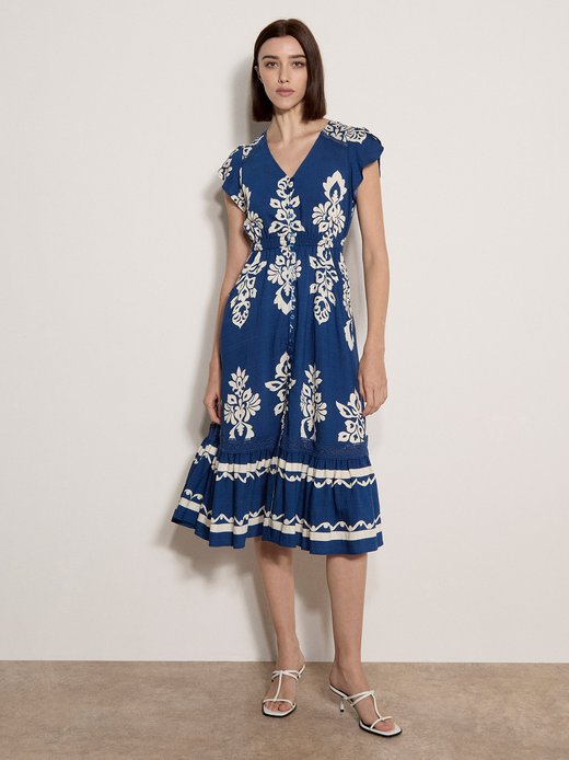 Damen Midikleid