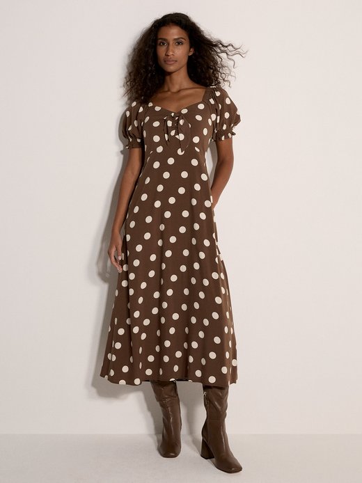 Damen Midikleid