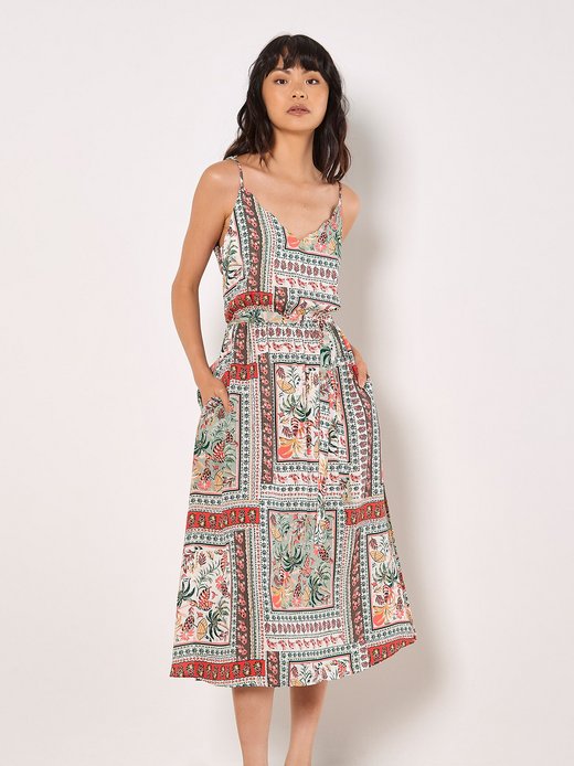 Damen Midikleid