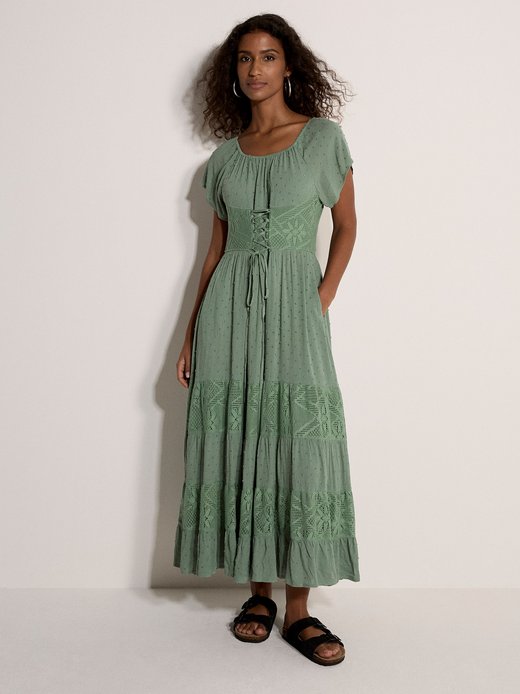 Damen Midikleid