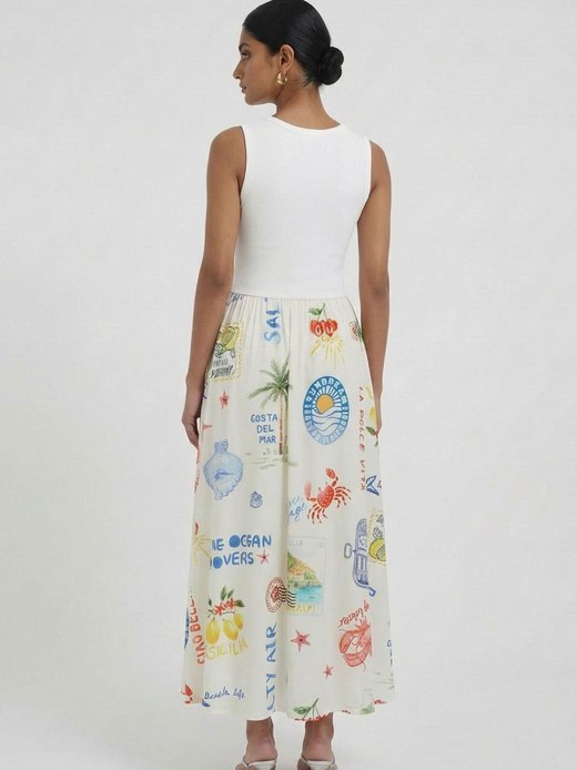 Damen Midikleid