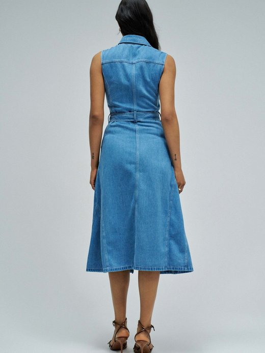 Damen Midikleid