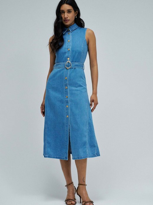 Damen Midikleid