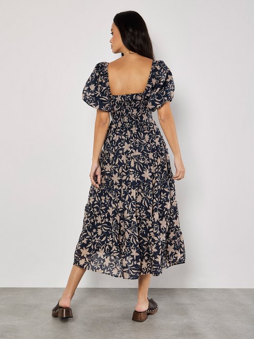 Damen Midikleid