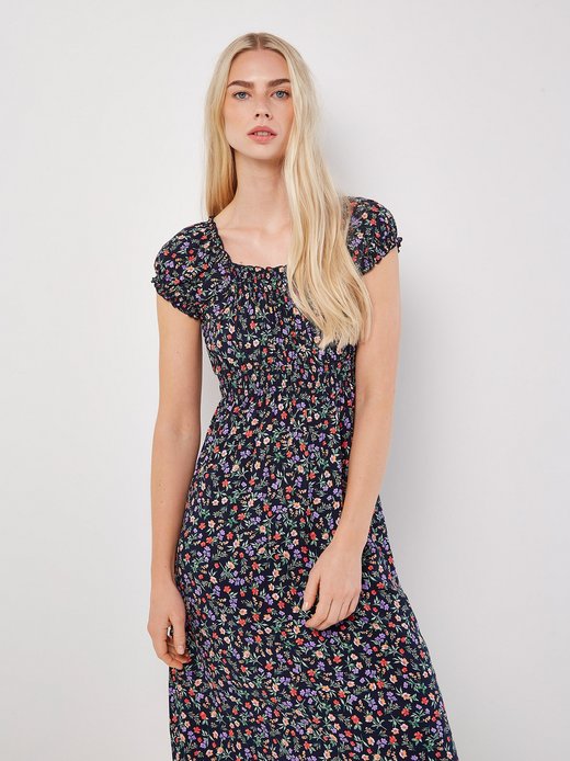 Damen Midikleid