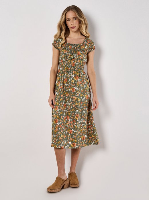 Damen Midikleid