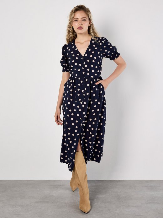 Damen Midikleid