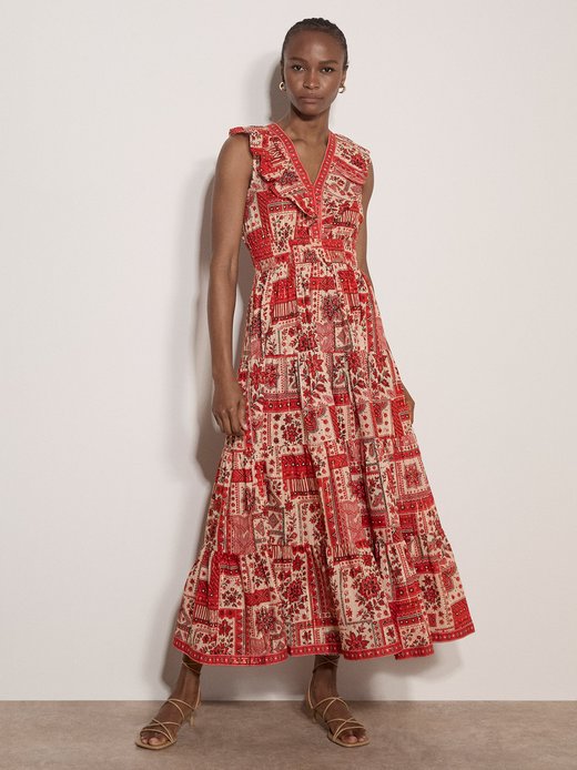 Damen Midikleid