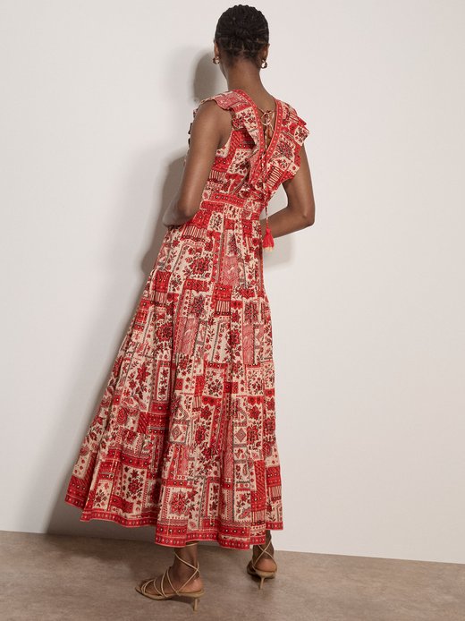 Damen Midikleid