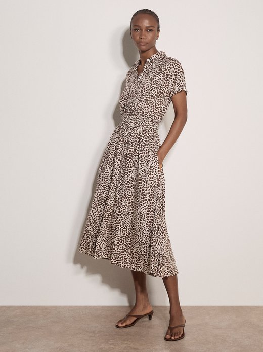 Damen Midikleid