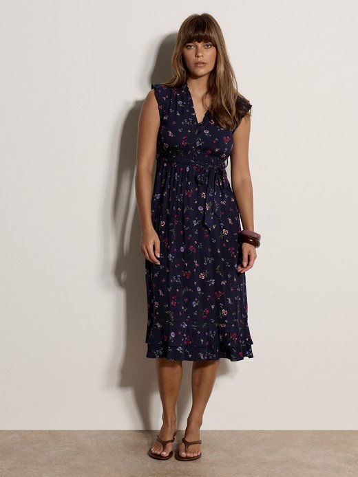 Damen Midikleid