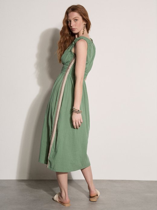 Damen Midikleid