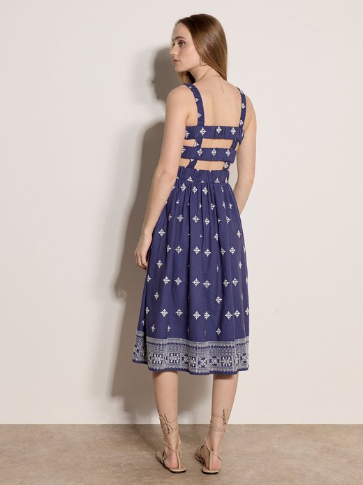 Damen Midikleid