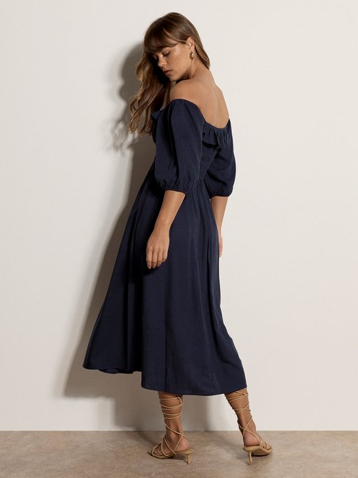 Damen Midikleid