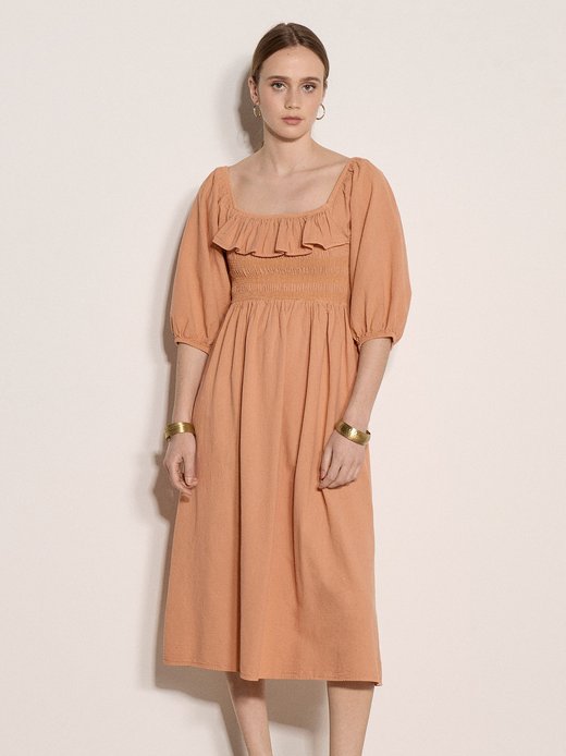 Damen Midikleid
